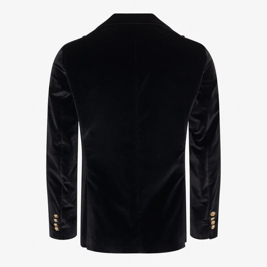 Not My First Velour Cocktail Jacket - Pitch Black
