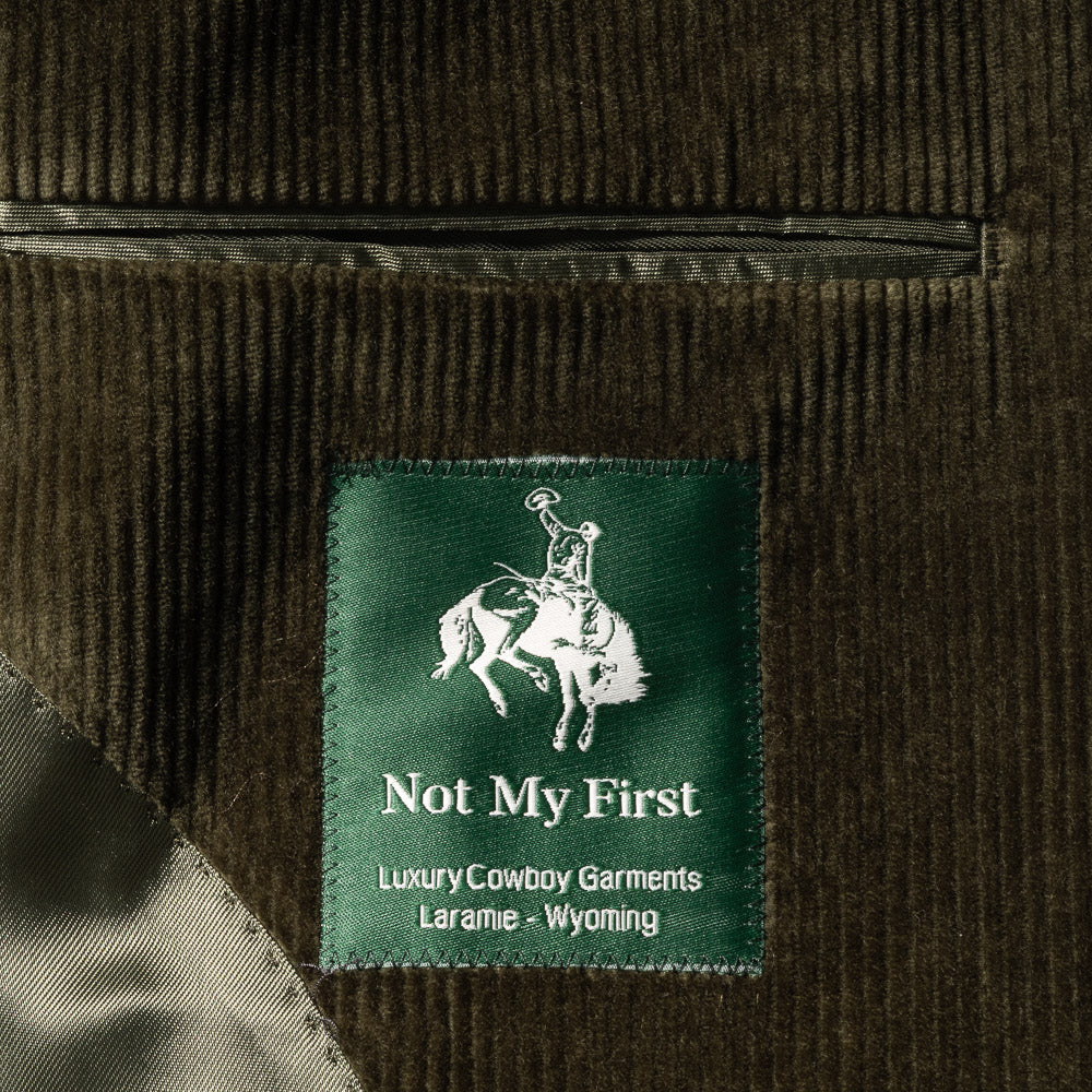 Not My First Corduroy Blazer - Forest Green