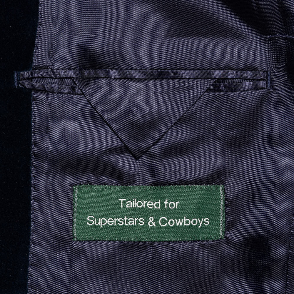 Not My First Velour Cocktail Jacket - Smooth Navy