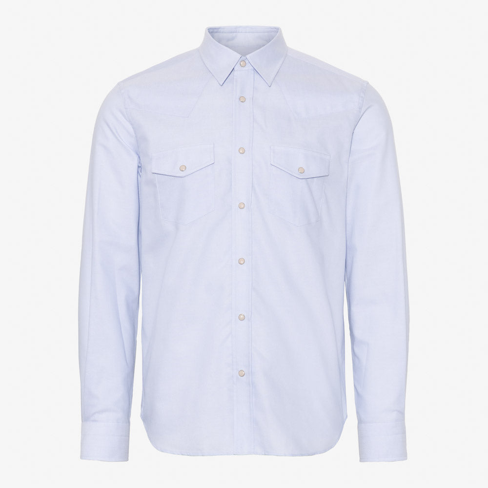 Not My First Western Shirt - Light Blue