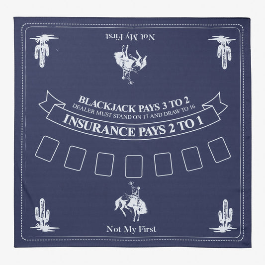 Gambling Scarf Smooth Navy