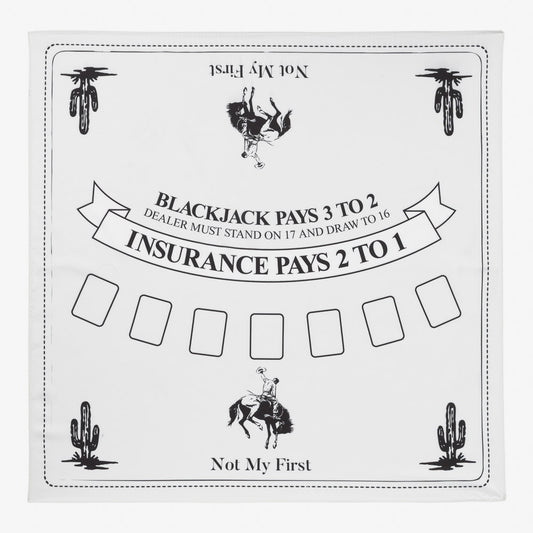 Gambling Scarf - Snowy White