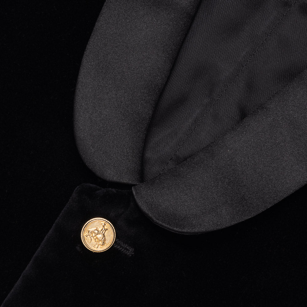 Not My First Velour Cocktail Vest - Pitch Black