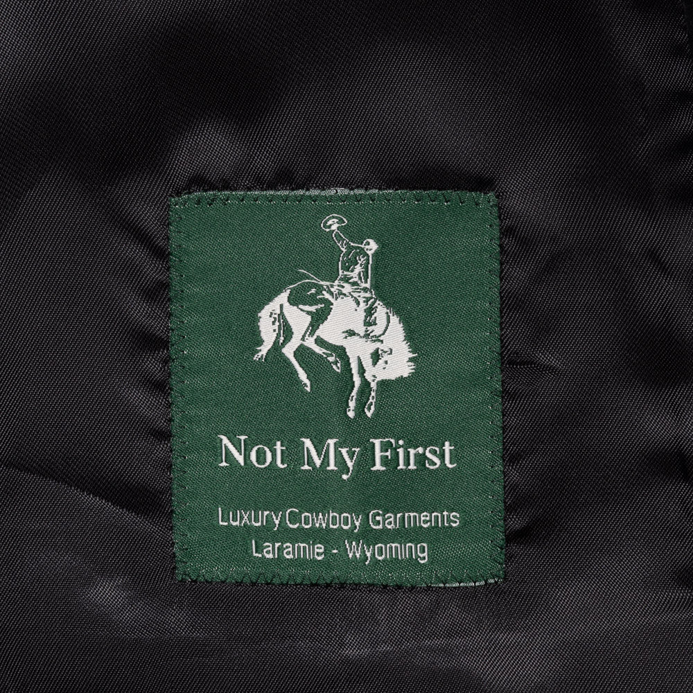 Not My First Velour Cocktail Vest - Pitch Black