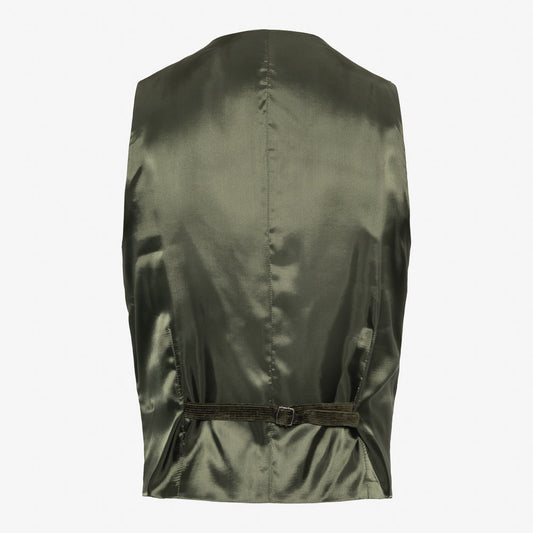 Not My First Corduroy Vest - Forest Green