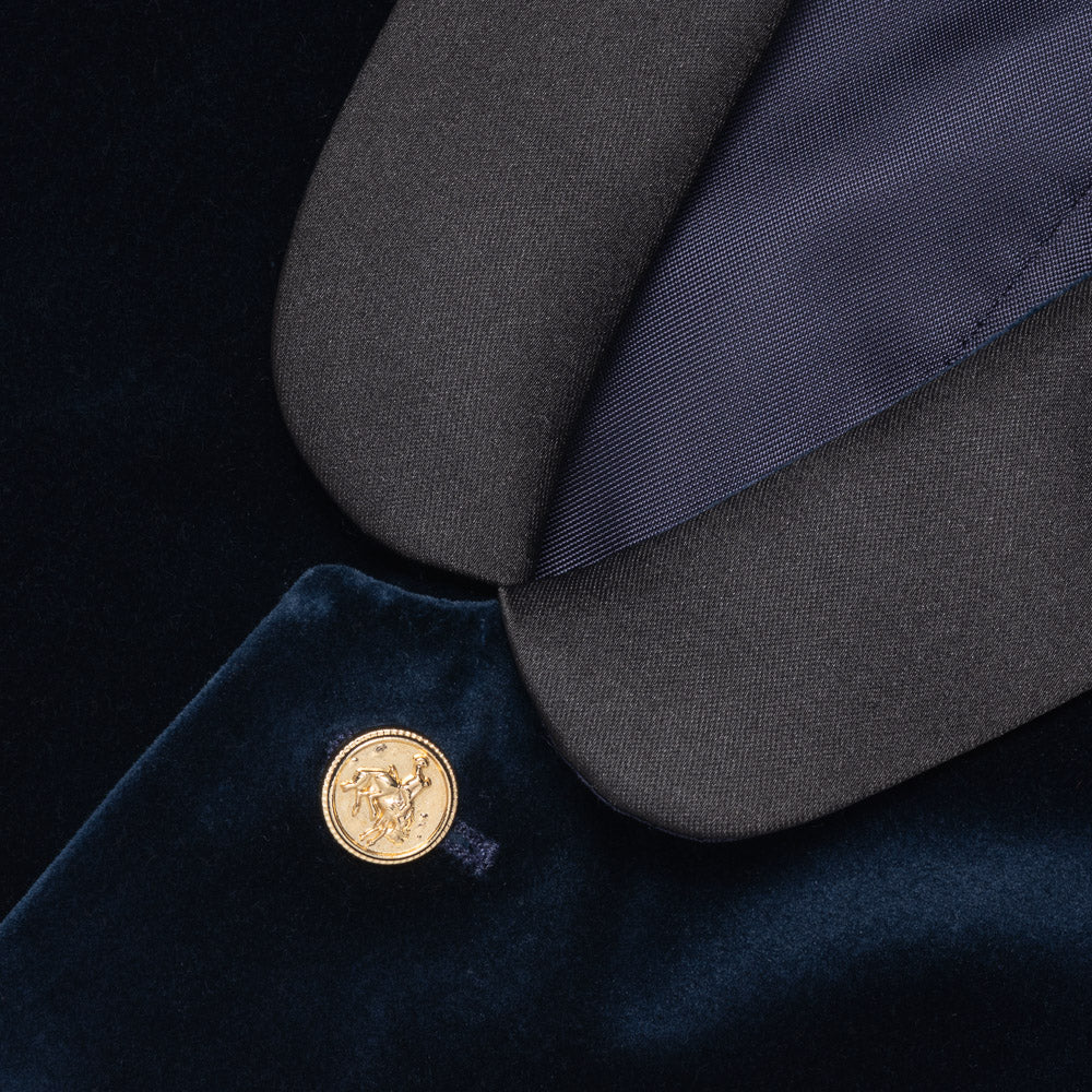 Not My First Velour Cocktail Vest - Smooth Navy