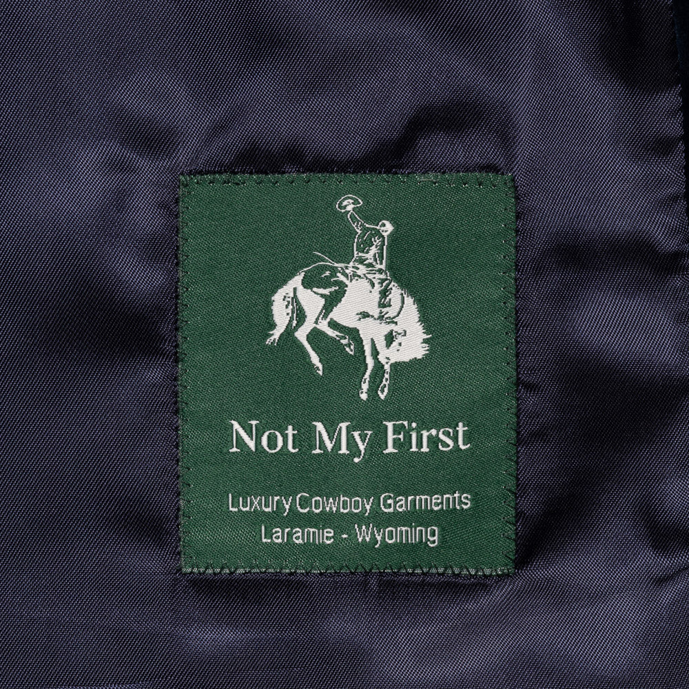 Not My First Velour Cocktail Vest - Smooth Navy
