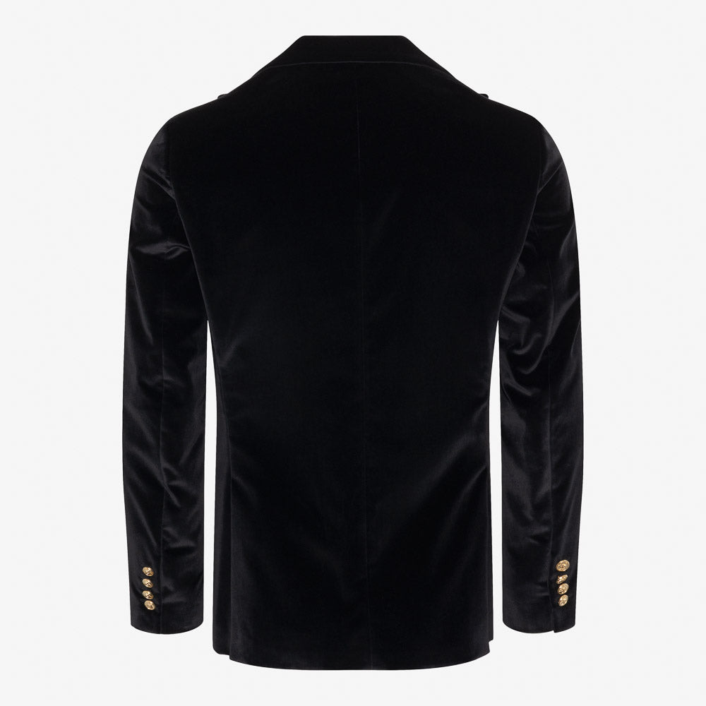 Not My First Velour Cocktail Jacket - Pitch Black