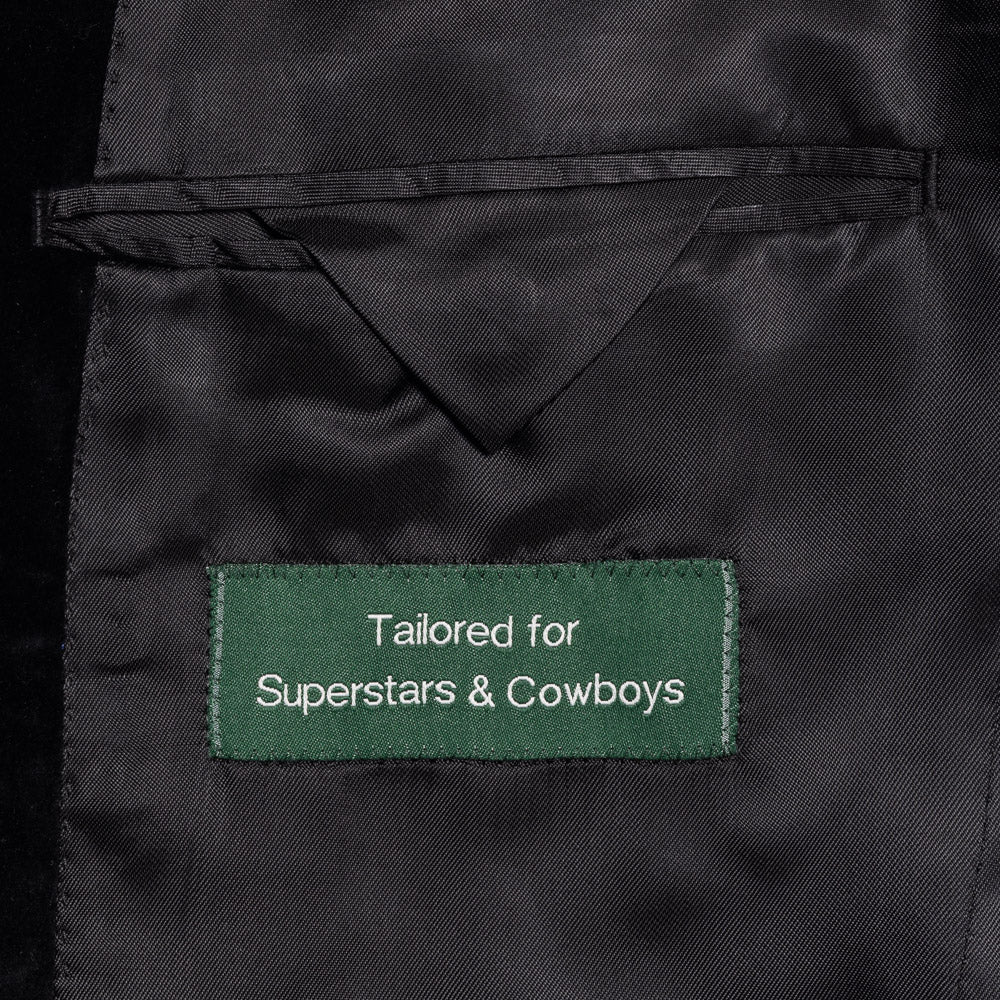 Not My First Velour Cocktail Jacket - Pitch Black