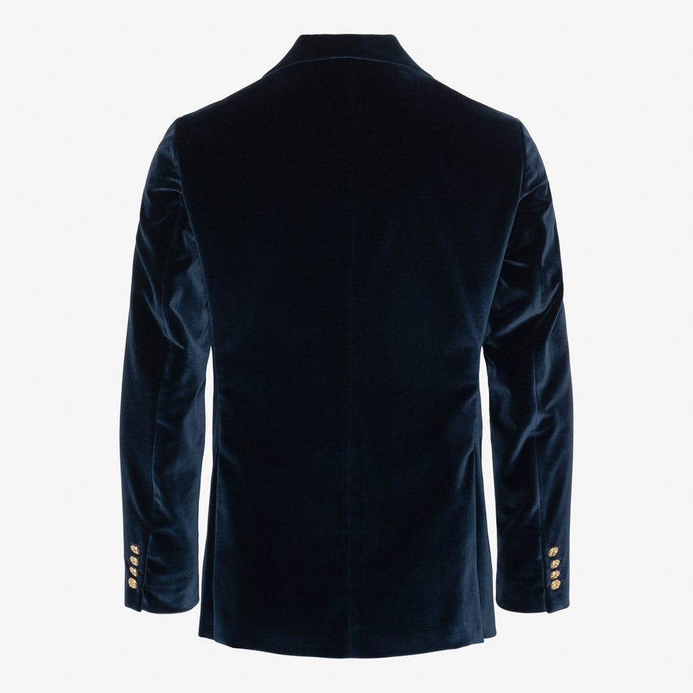 Not My First Velour Cocktail Jacket - Smooth Navy