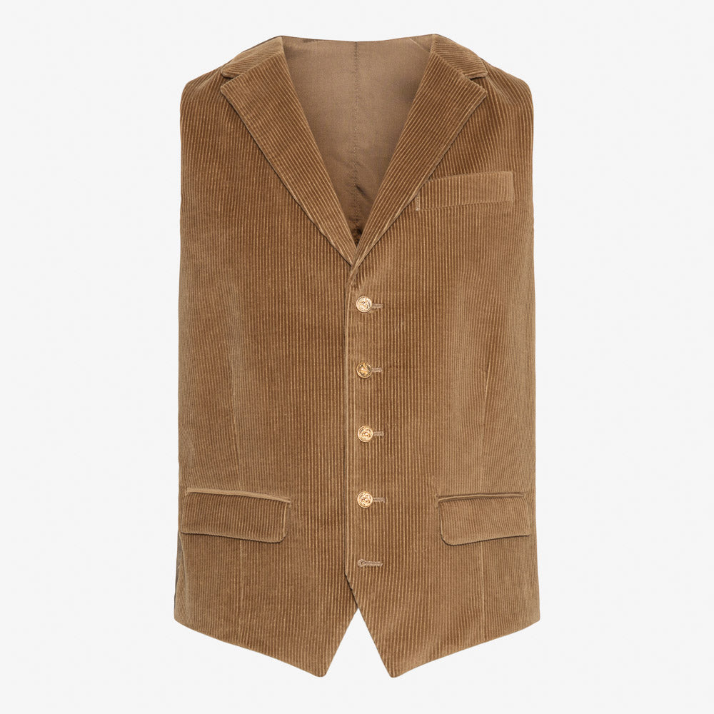 Not My First Corduroy Vest - Magical Brown