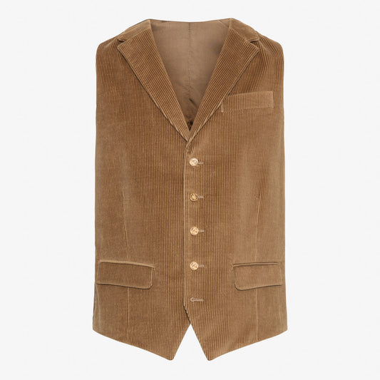 Not My First Corduroy Vest - Magical Brown