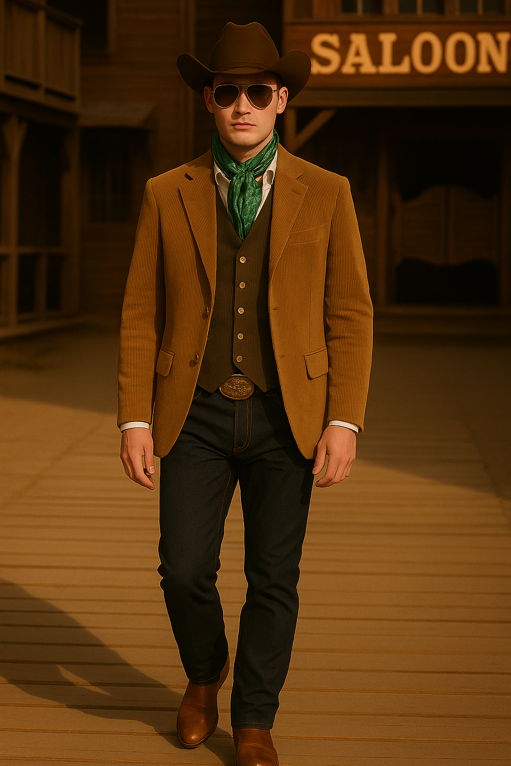 Not My First Corduroy Blazer - Magical Brown