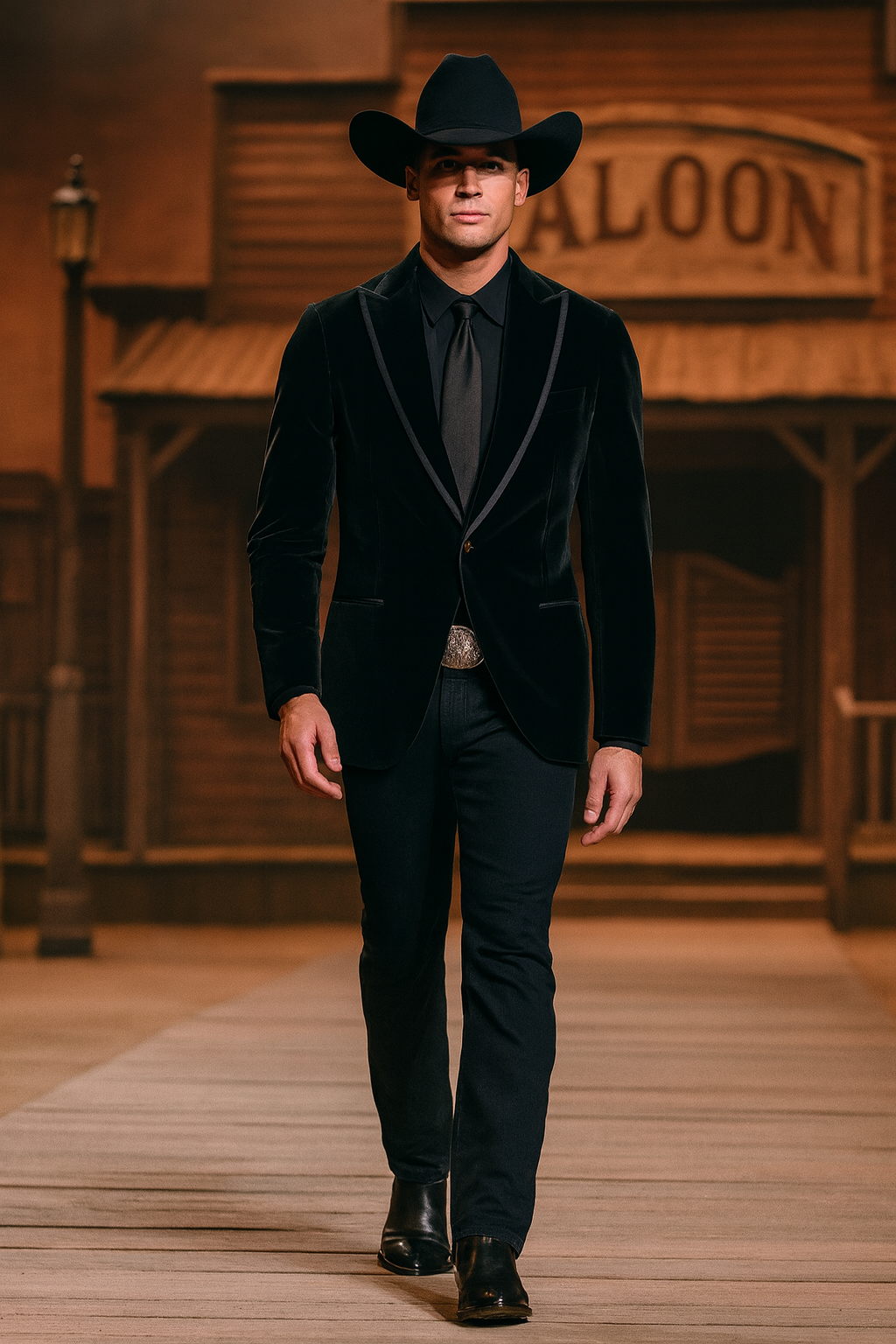 Not My First Velour Cocktail Jacket - Pitch Black