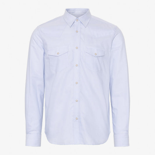 Not My First Western Shirt - Light Blue