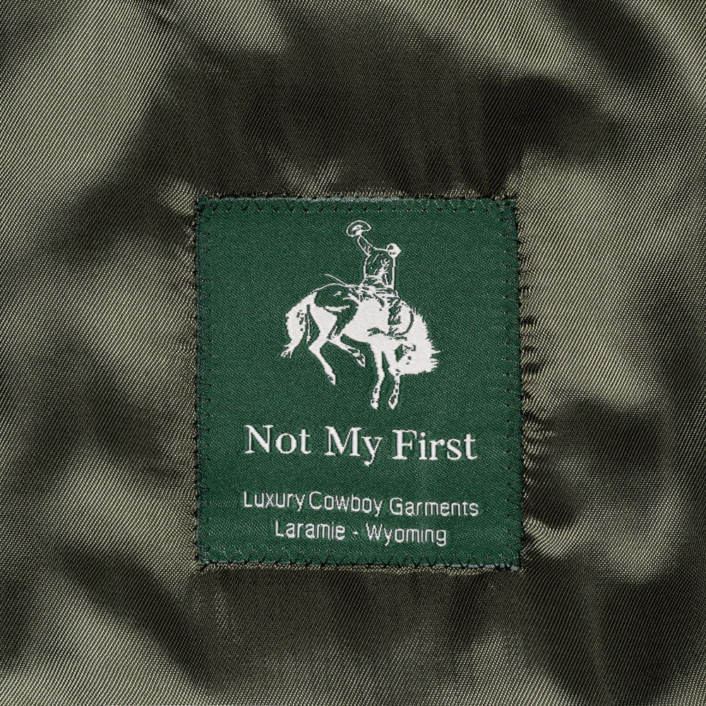 Not My First Corduroy Vest - Forest Green